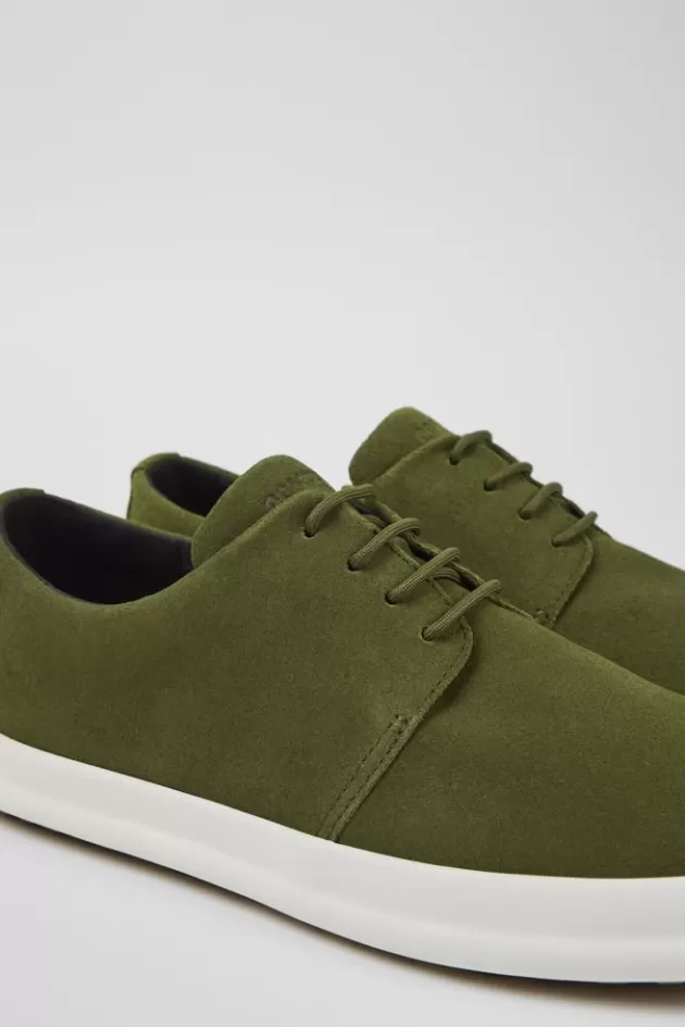 Camper Green Nubuck Blucher For Men*Men Casual Shoes