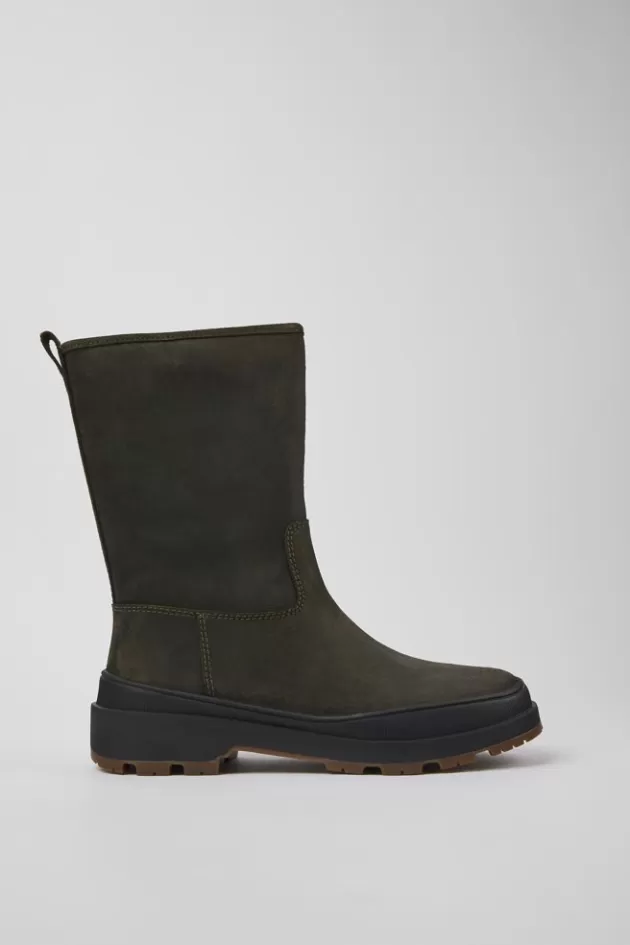 Camper Green Nubuck Boots For Women*Women Boots