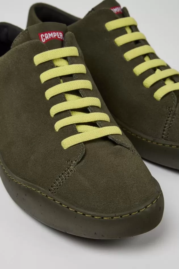 Camper Green Nubuck Sneakers For Men*Men Sneakers