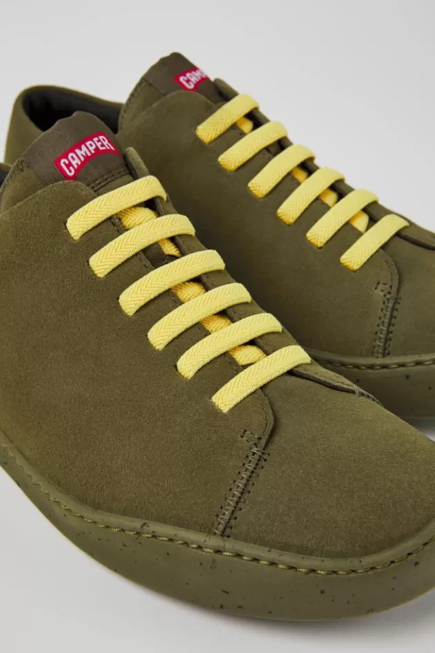 Camper Green Nubuck Sneakers For Men*Men Sneakers