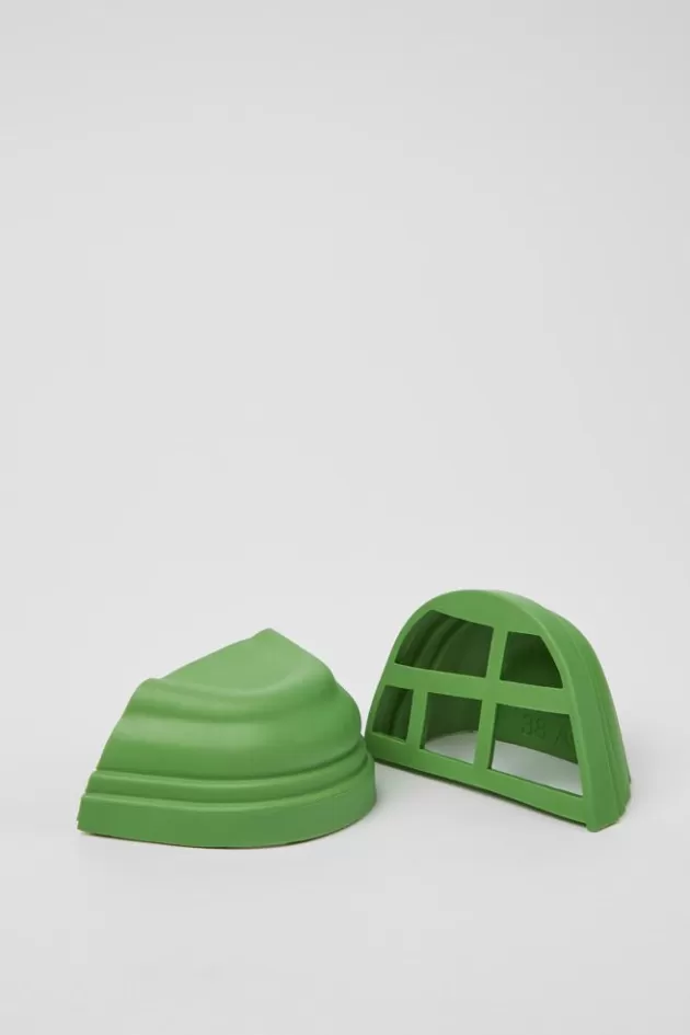 Camper Green Synthetic Boot Cap*Women Junction Toe Caps