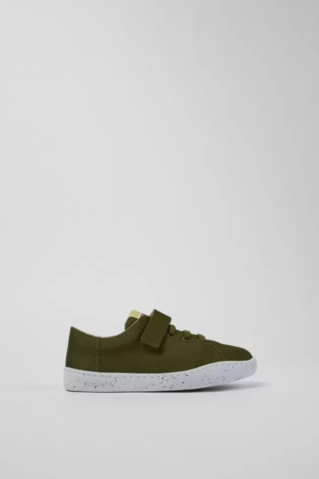 Camper Green Textile Slip-On*Kids Sneakers