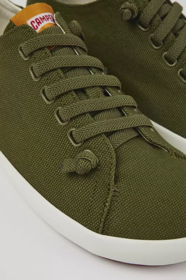 Camper Green Textile Sneaker For Men*Men Sneakers