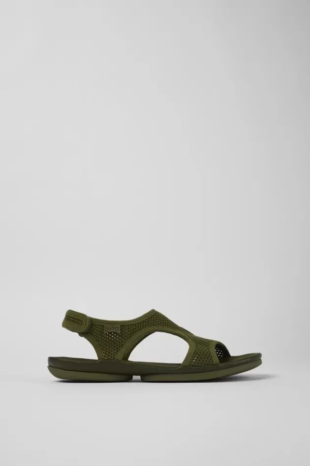 Camper Green Textile/Leather Sandal For Women*Women Sandals