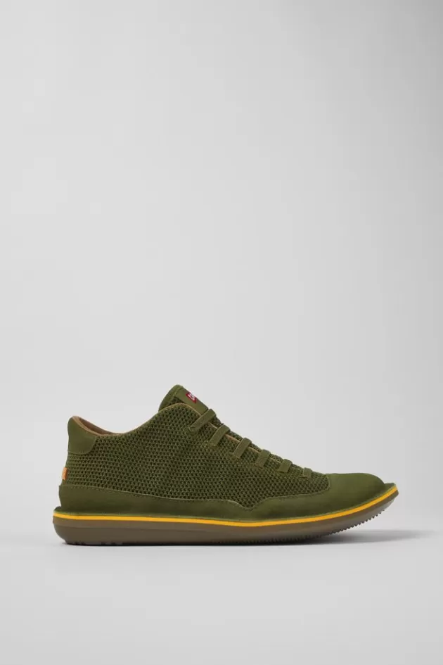 Camper Green Textile/Nubuck Basket Bootie For Men*Men Casual Shoes