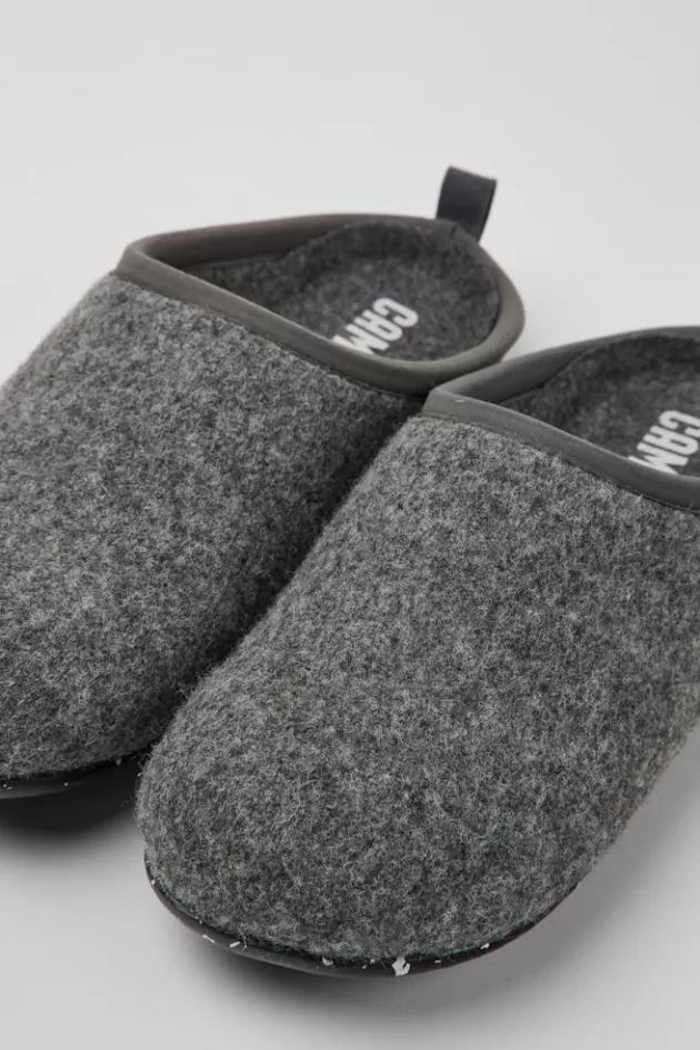 Camper Grey Slippers For Women*Women Non Leather Shoes