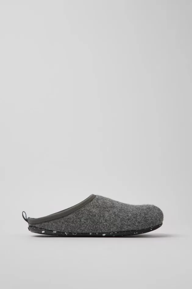 Camper Grey Slippers For Women*Women Non Leather Shoes