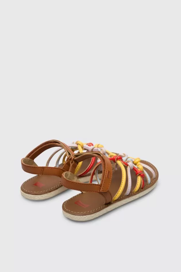 Camper Multicoloured Sandal With Velcro For Girls*Kids Sandals