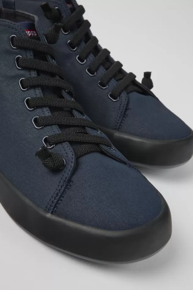 Camper Navy Blue Textile Sneakers For Men*Men Sneakers