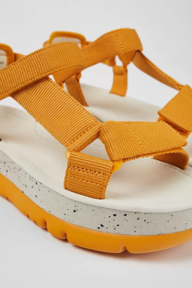 Camper Orange Textile Sandal For Women*Women Sandals