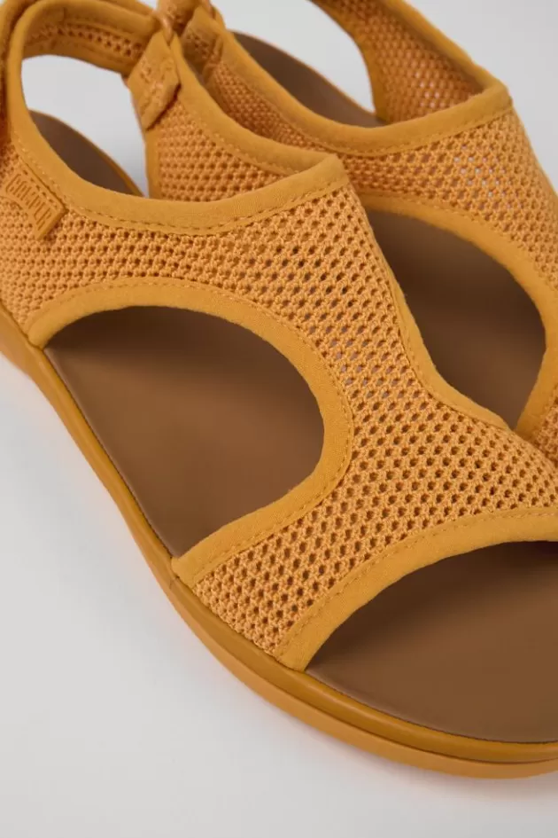 Camper Orange Textile/Leather Sandal For Women*Women Sandals