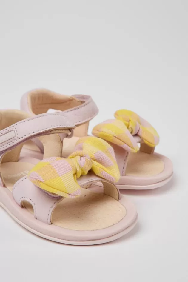 Camper Pink And Yellow Sandals For Kids*Kids Sandals