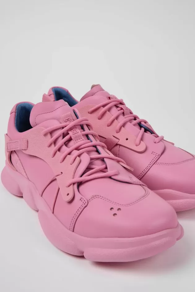 Camper Pink Leather And Textile Sneakers For Men*Men Sneakers