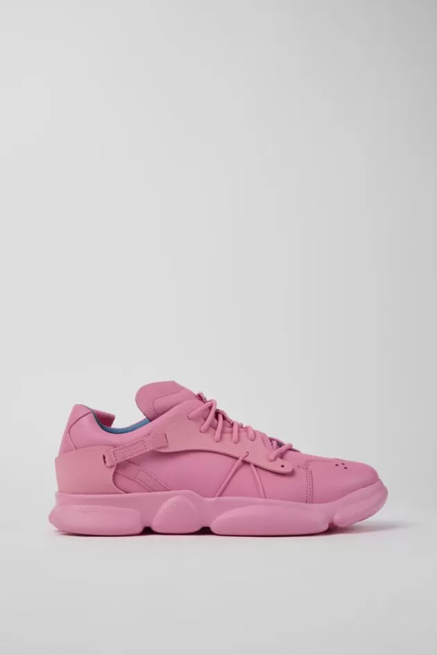 Camper Pink Leather And Textile Sneakers For Men*Men Sneakers