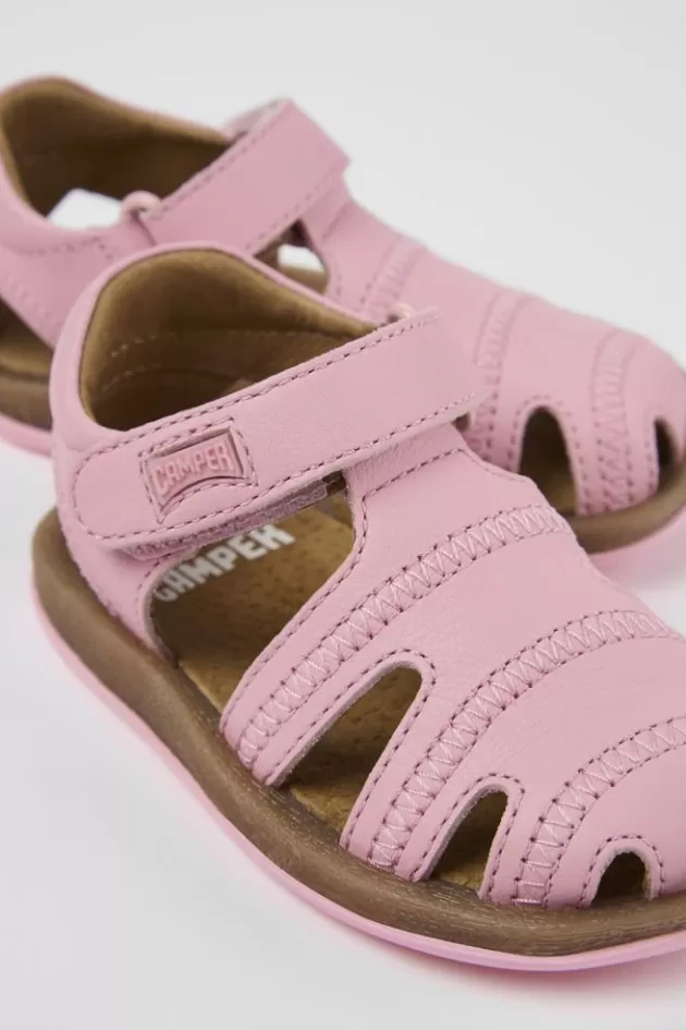 Camper Pink Leather Sandal*Kids Sandals