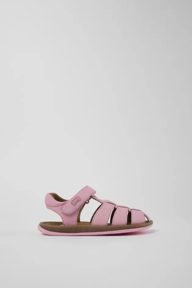 Camper Pink Leather Sandal*Kids Sandals