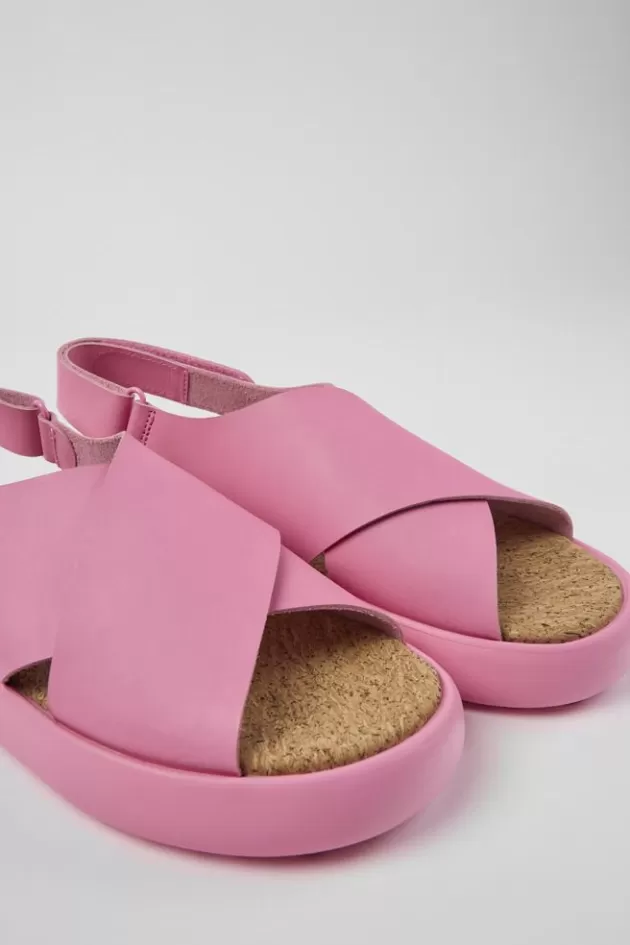 Camper Pink Leather Sandals For Men*Men Sandals