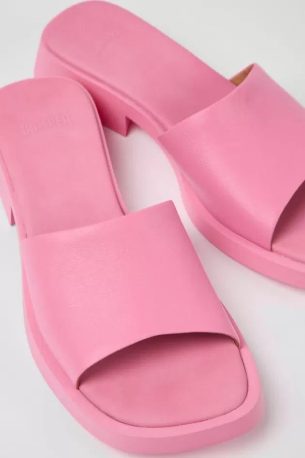 Camper Pink Leather Sandals For Women*Women Sandals