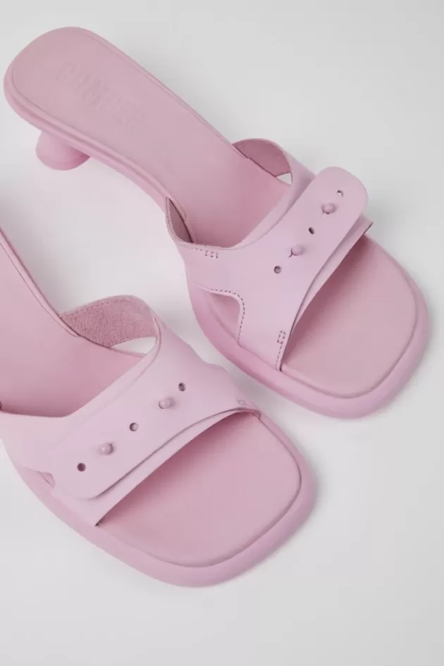 Camper Pink Leather Sandals For Women*Women Sandals