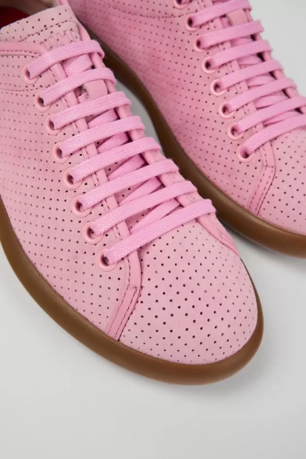 Camper Pink Nubuck/Leather Sneaker For Women*Women Sneakers