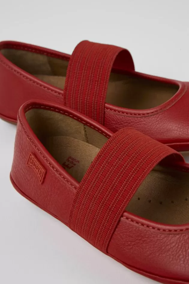 Camper Red Leather Ballerina*Kids Ballerinas