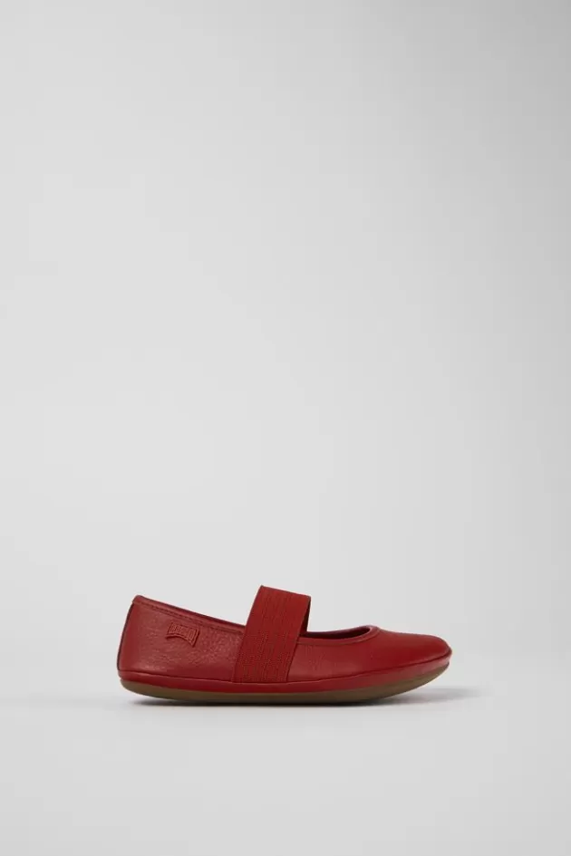 Camper Red Leather Ballerina*Kids Ballerinas