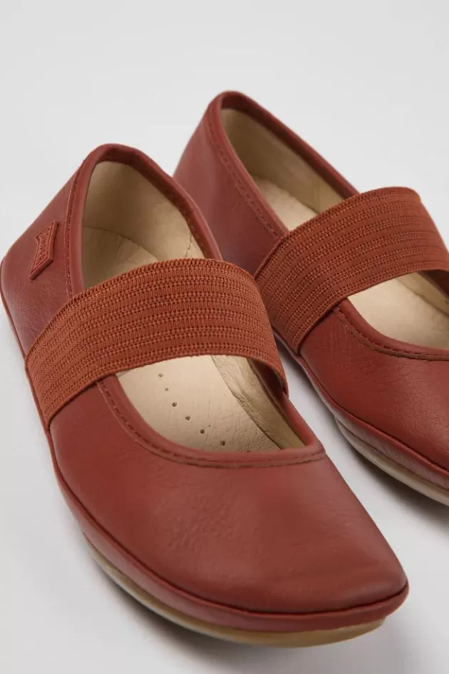 Camper Red Leather Ballerinas For Kids*Kids Ballerinas