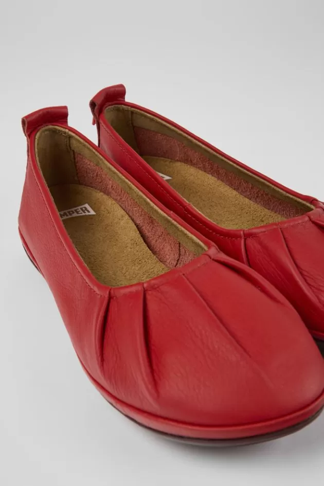 Camper Red Leather Ballerinas For Women*Women Ballerinas