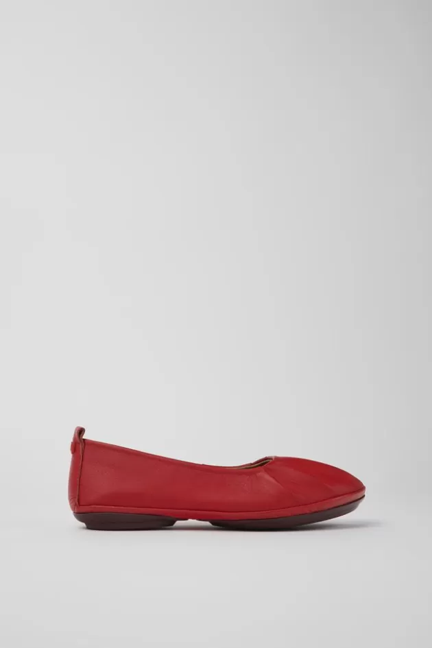 Camper Red Leather Ballerinas For Women*Women Ballerinas