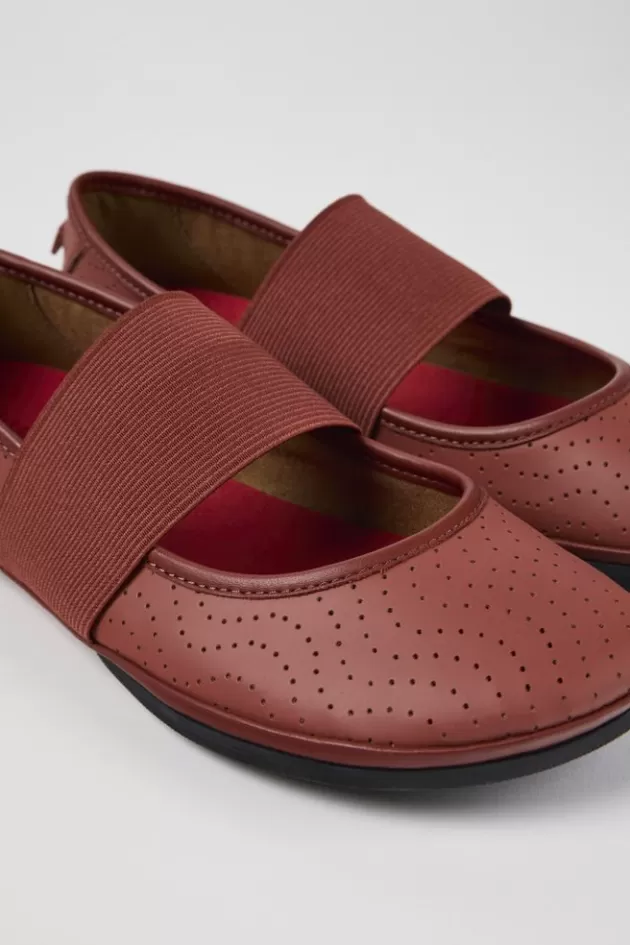 Camper Red Leather Mary Jane For Women*Women Ballerinas