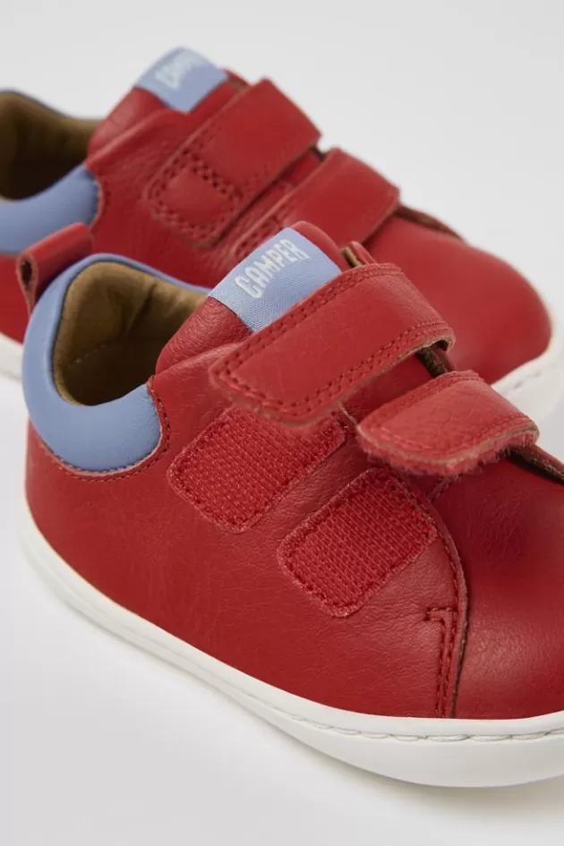 Camper Red Leather Sneaker*Kids Sneakers