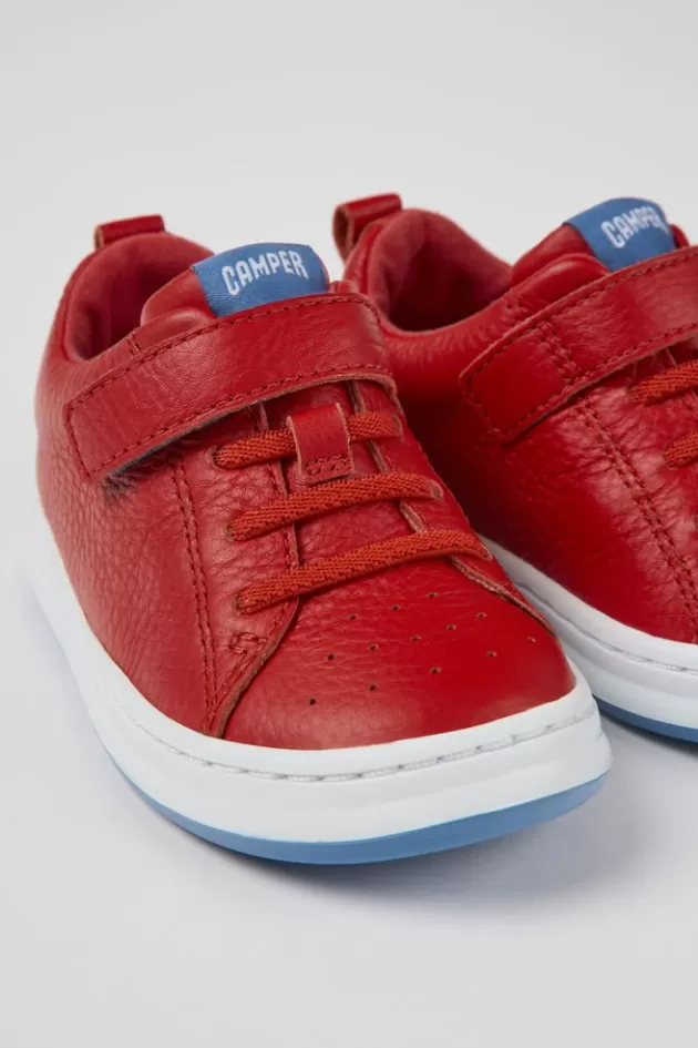 Camper Red Leather Sneakers For Kids*Kids Sneakers