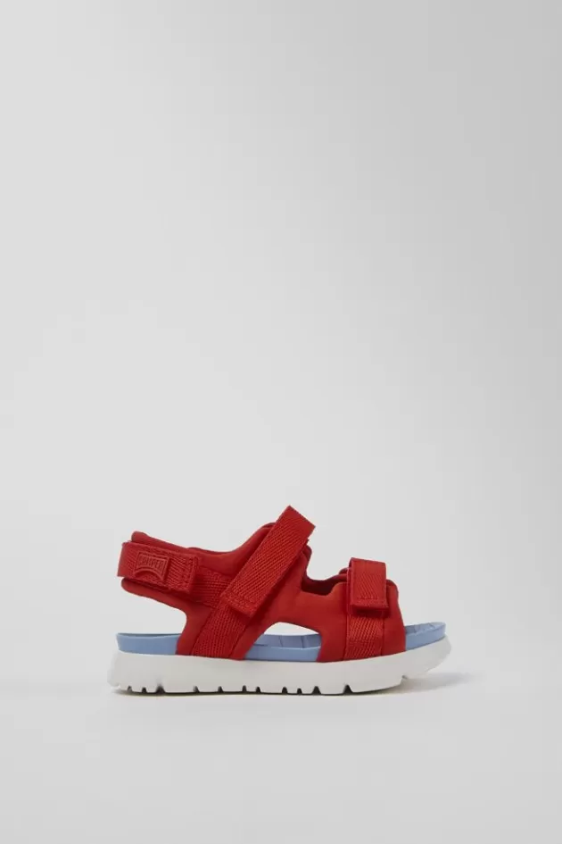 Camper Red Textile Sandal*Kids Sandals