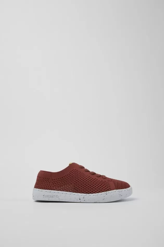 Camper Red Textile Slip-On*Kids Sneakers