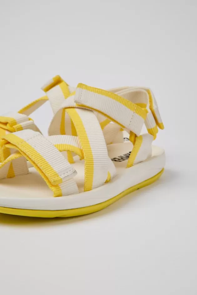 Camper White And Yellow Recycled Pet Sandals For Women*Women Sandals