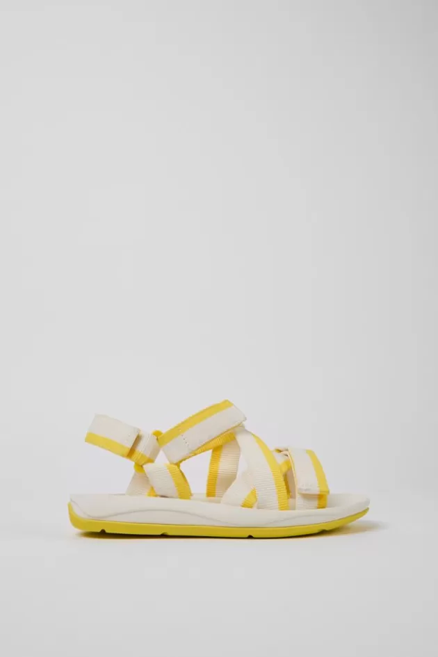 Camper White And Yellow Recycled Pet Sandals For Women*Women Sandals