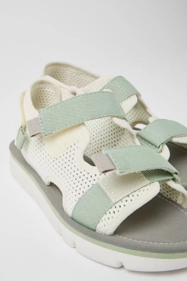 Camper White, Green, And Grey Sandals For Women*Women Sandals