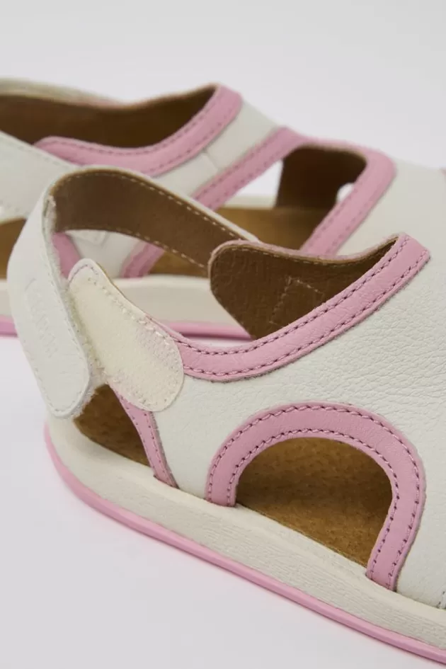 Camper White Leather 2-Strap Sandal*Kids Sandals