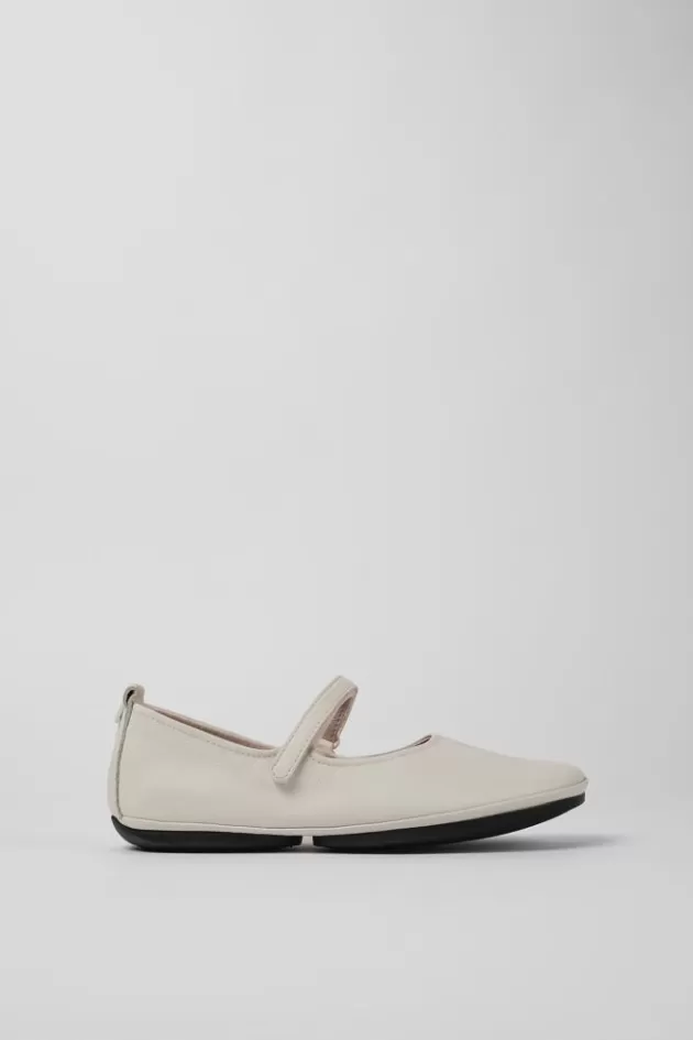 Camper White Leather Mary Jane For Women*Women Ballerinas