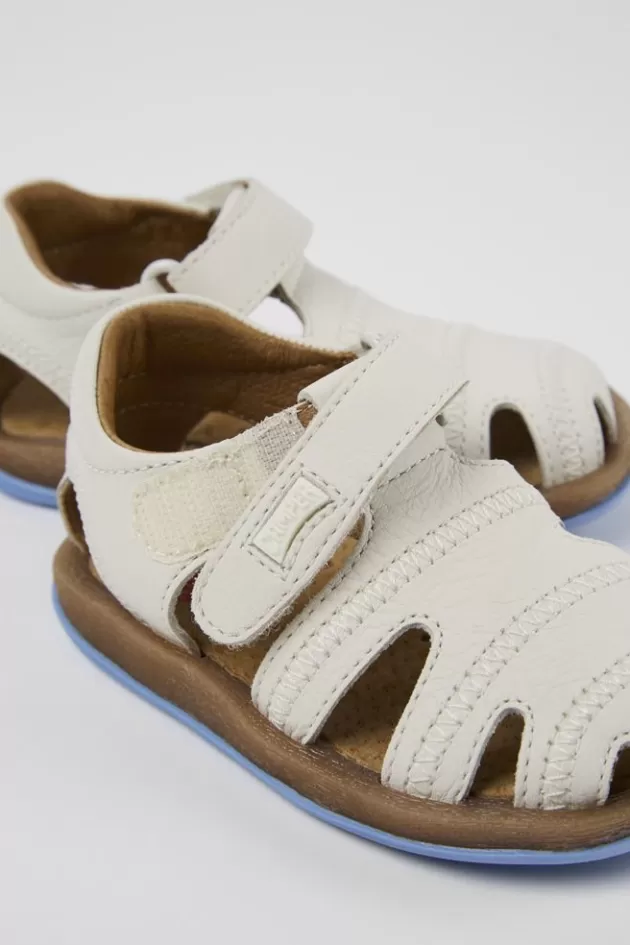 Camper White Leather Sandal*Kids Sandals