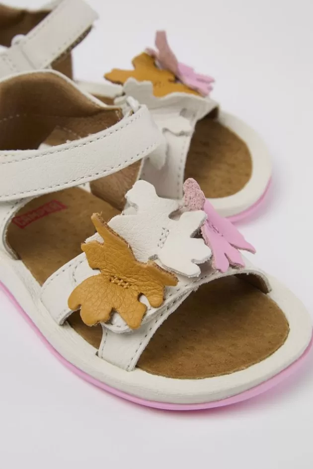 Camper White Leather Sandal*Kids Sandals