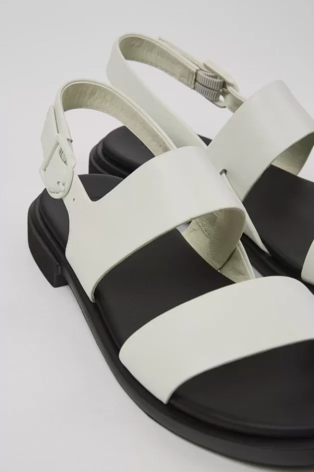 Camper White Leather Sandal For Women*Women Sandals