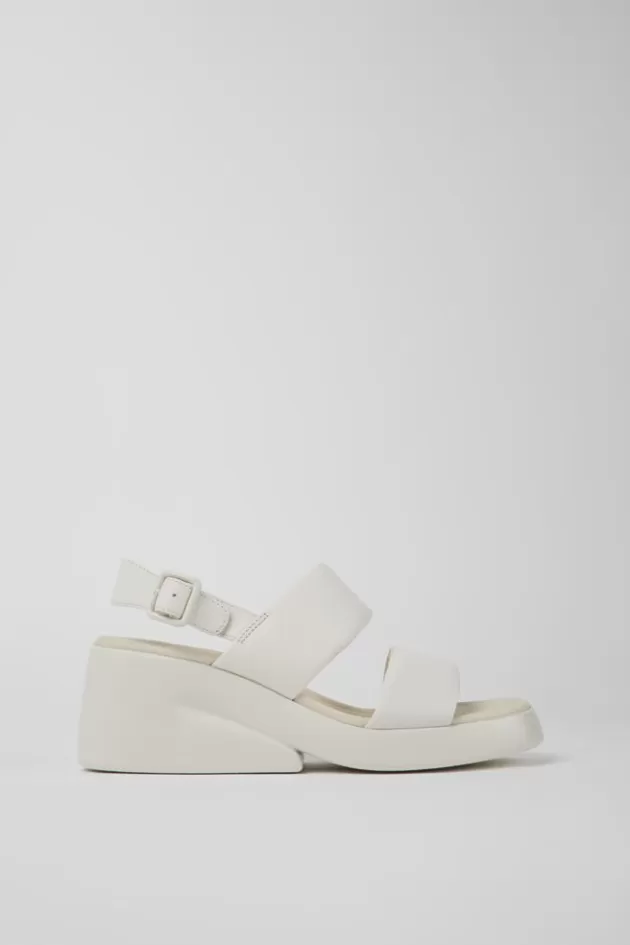 Camper White Leather Sandals For Women*Women Sandals