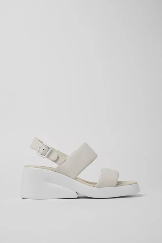 Camper White Leather Sandals For Women*Women Sandals