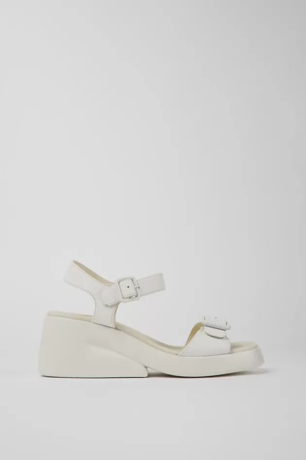 Camper White Leather Sandals For Women*Women Sandals