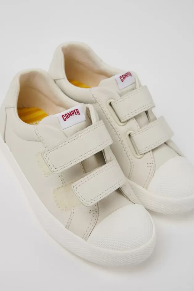 Camper White Leather Shoes For Kids*Kids Sneakers