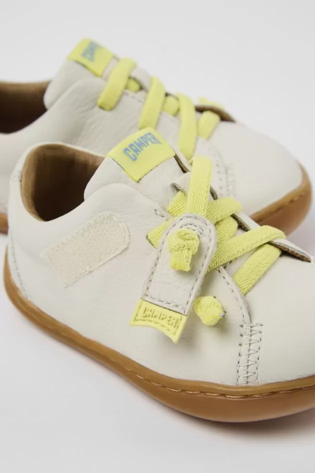 Camper White Leather Shoes For Kids*Kids Sneakers