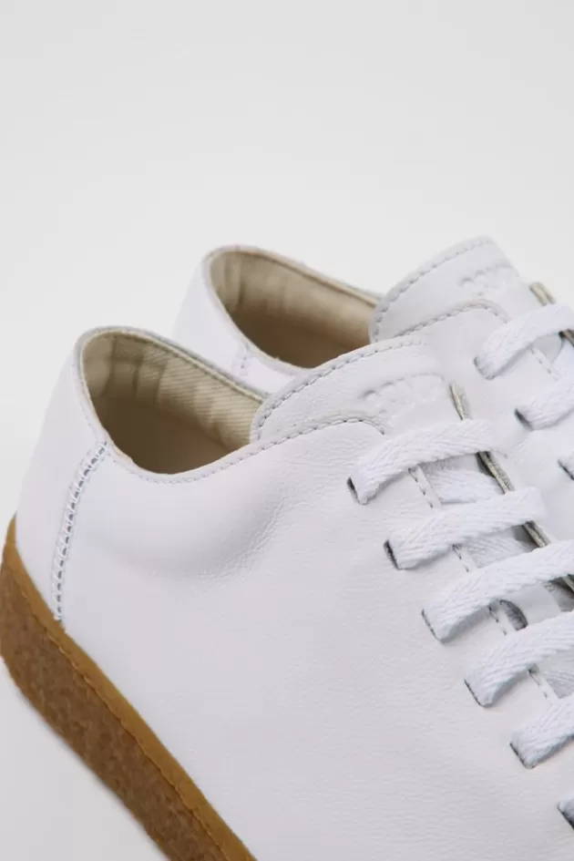 Camper White Leather Shoes For Men*Men Sneakers