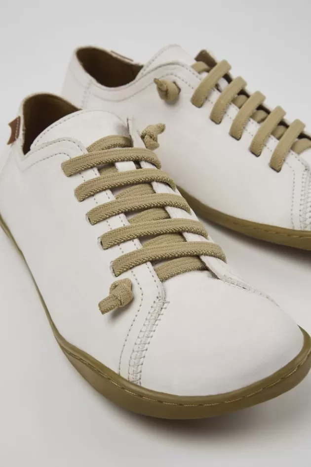 Camper White Leather Shoes For Women*Women Casual Shoes