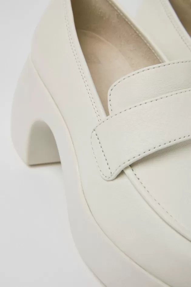 Camper White Leather Shoes For Women*Women Formal Shoes